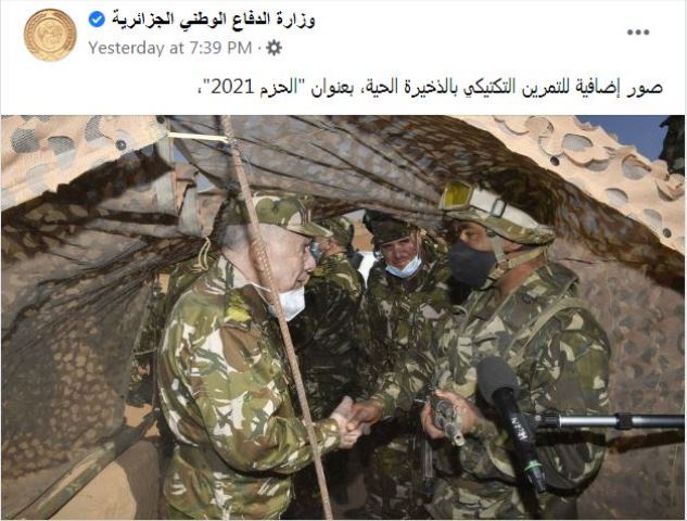 جيش الجزائر يناور بالذخيرة الحية في تندوف : “المخططات المعادية ستفشل اليوم وغداً”